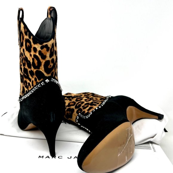 Marc Jacobs Women's Georgia Studded Cowboy Western Size 7 Women's Boots - Picture 3 of 4